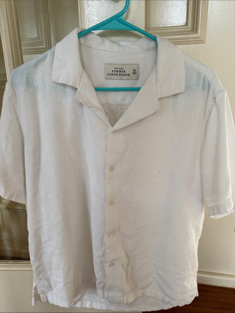 A&F linen camp shirt medium